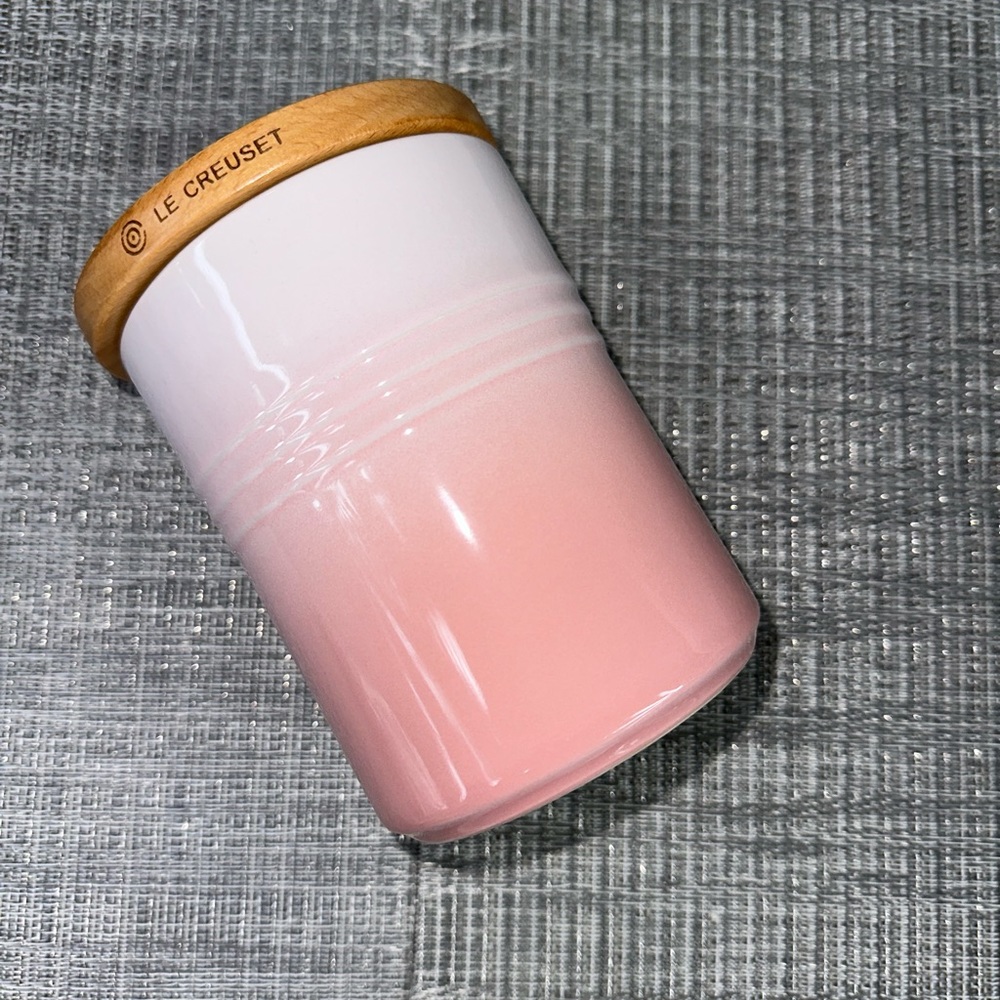 Le Creuset Canister Wood Lid w Tag